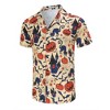 Clearlove Men's Hawaiian Shirt Short Sleeves Printed Button Down Summer Beach Dress Shirts - 2 of 4