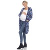 Maternity Leopard Print Open Front High Pile Fleece Coat -White Mark - 3 of 4