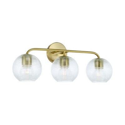 Capital Lighting Dolan 3 - Light Vanity in  Matte Brass