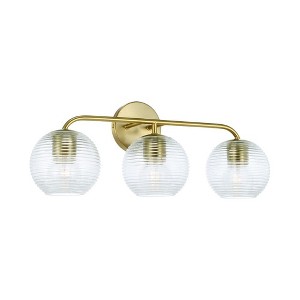 Capital Lighting Dolan 3 - Light Vanity in  Matte Brass - 1 of 4