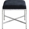 Meridian Furniture,Valley Chenille Fabric Bench - 4 of 4