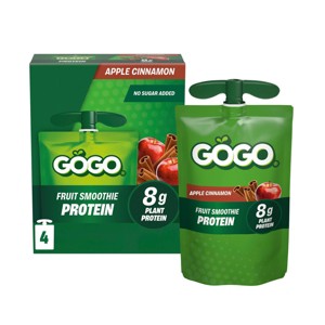 GoGo SqueeZ Fruit Smoothie On The Go Pouches Apple Cinnamon