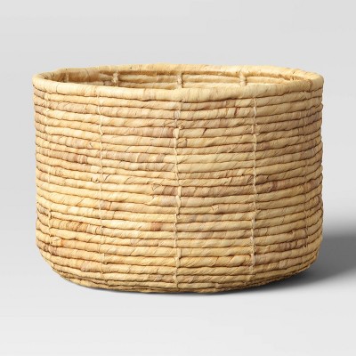 Woven Natural Decorative Cane Pattern Small Basket - Threshold™