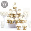 Big Dot of Happiness We Still Do - 50th Wedding Anniversary - Cupcake Decoration - Anniversary Party Cupcake Wrappers and Treat Picks Kit - Set of 24 - 2 of 4