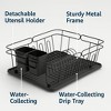 J&V TEXTILES 3-in-1 Dish Drying Rack, Countertop or Over Sink Design, Removable Utensil Holder, Non-Slip Feet - 4 of 4