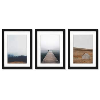 Americanflat Farmhouse (Set Of 3) Nature Photography By Tanya Shumkina Framed Triptych Wall Art Set
