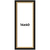 PosterPalooza | Panoramic Embellished Brown Picture Frame - UV Acrylic, Foam Board Backing, Hanging Hardware - 2 of 4