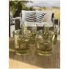 Palm Tree Design Acrylic Glasses Drinking Set of 4 DOF (15oz), Plastic Drinking Glasses, BPA Free Cocktail Glasses, Drinkware Set - 4 of 4