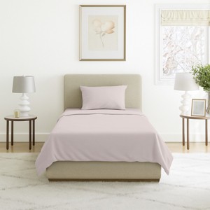 Hastings Home Twin XL Size Brushed Microfiber 3 Piece Bed Sheet and Linen Set with Stain Resistant Fitted and Flat Sheets - Beige - 1 of 4