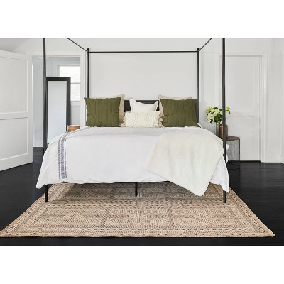 Hampton 5' x 7' Blue Synthetic Easy Care Rug
