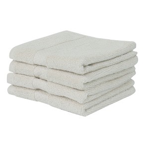Splash Ultra-Soft Zero Twist 100% Ring Spun Cotton Face Washcloth Set – Reversible, 550 GSM, Soft, Highly Absorbent Towels for Bathroom - 12" x 12" - 1 of 4