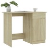 vidaXL Desk Sonoma Oak 39.4 in.x19.7 in.x29.9 in. Engineered Wood - 3 of 4