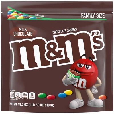 M&M's Family Size Milk Chocolate Candies - 19.2oz