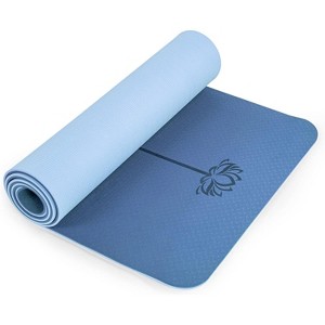 Eco Friendly Non Slip Yoga Mat, 1/4" Thick Exercise & Pilates Mat for Women with Carrying Sling & Bag - 1 of 4