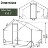 Metal Chicken Coop Walk-in Poultry Cage with Water-Resident Cover , Large Chicken Run Pen with Spire Shaped Cage 6.5'L - 2 of 4
