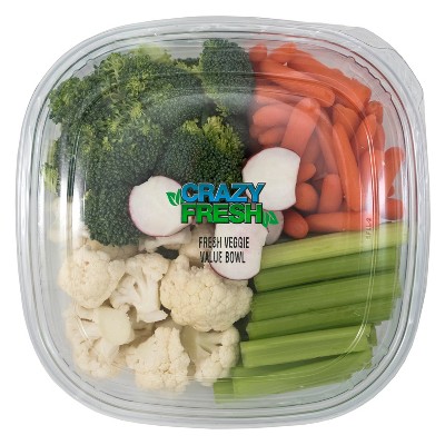 Crazy Fresh Veggie Value Bowl - 2.5lb
