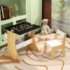 Ruvalino Seating Sets Kids Table Set Multifunctional Convertible Desk for Kids Room, White, 23.62"*19.69"*22.05" - 4 of 4