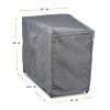Platinum 3-Layer Outdoor Table Cover 16"/22" x 31.5" x 24.5" Gray Melange by Shield - 2 of 4