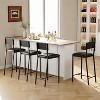 Garvee Dining Chairs Set of 2/4 Upholstered PU Dining Chairs Curved Backrest,Modern Dining Room Chairs Kitchen Chairs with Metal Legs & Sturdy Frame - 3 of 4