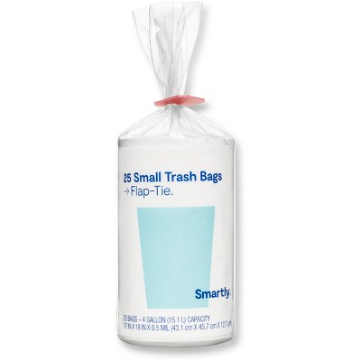 4 gallon black trash bags