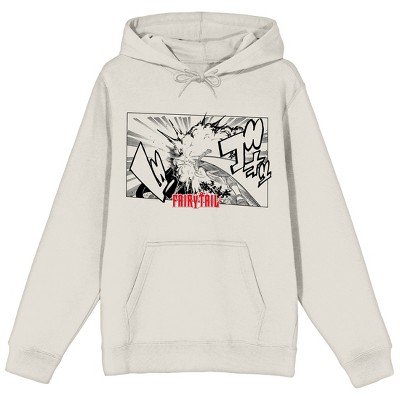 Fairy Tail Natsu Dragon Force Punch Manga Art Men's Sand Hoodie