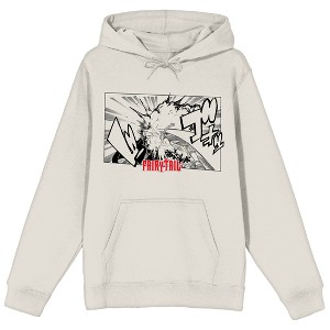 Fairy Tail Natsu Dragon Force Punch Manga Art Men's Sand Hoodie - 1 of 2