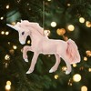 Kurt Adler Plush Ornament for Christmas Tree, Pink Unicorn - 3 of 3