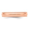 Black Bow Jewelry 4mm 14K Rose, White, or Yellow Gold Half Round Milgrain Standard Band - 3 of 4
