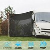 Costway 9' x 7'RV Awning Side Shade Black Mesh Screen Sunshade with Complete Kits - 3 of 4