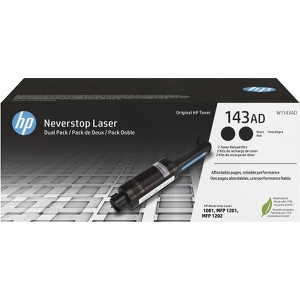 HP Inc. 143AD Dual Pack Black Original Neverstop Toner Reload Kit, ~2,500 pages, - 1 of 4