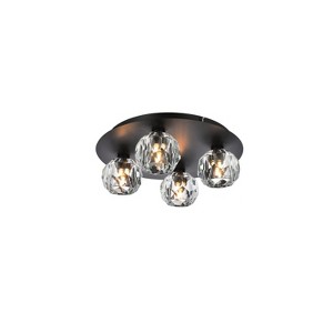 Elegant Lighting Graham 4 Light Ceiling Lamp in Black - 1 of 4