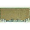 RLF Home 100% Cotton Basket Weave Regal With Poly/Cotton lining Rod Pocket Valance 50" x 15" Loden - 3 of 4