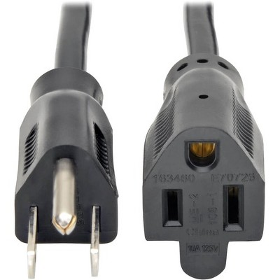 Tripp Lite 1ft Power Cord Extension Y Splitter Cable 5-15P to 5-15R 10A 18AWG 1' - 10A, 18AWG (NEMA 5-15P to 2x NEMA 5-15R) 1-ft."