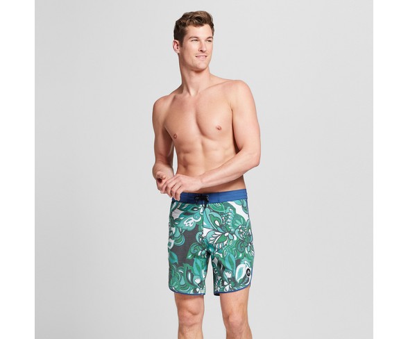 Men's 8" Shipwreck Board Shorts - Allyance Retro Marker Green 40