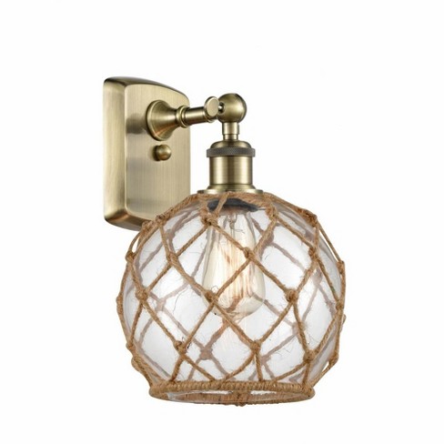 Innovations Lighting Farmhouse Rope 1 - Light Sconce in  Antique Brass - image 1 of 1