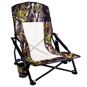 MUKE Foldable Hunting Chair, Camping Chair, Portable Turkey Seat with Cup Holder, Carry Strap, Heavy-Duty Build for Outdoors - 1 of 4