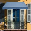 Aoodor 10' x 8' x 5' Retractable Window Awning Sunshade Shelter,Polyester Fabric,with Retractable Brackets and Two Wall Bases - 3 of 4