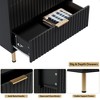 Fluted 5 Drawer Storage Dresser, Tall Modern Chest with Ample Deep Drawers and Wide Top - 3 of 4