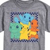 Men's - Pokémon - Group Checker Frame Short Sleeve Graphic T-Shirt - 2 of 4