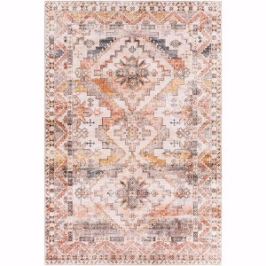 Mark & Day Wapello Washable Woven Indoor Area Rugs Burnt Orange - 1 of 4