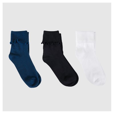 Girls' Casual Ankle Socks 6pk - Cat & Jack™ White : Target