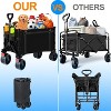 Musment Collapsible Foldable Wagon Cart, 350lbs Large Capacity Folding Wagon Cart - 3 of 4