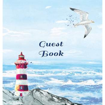 GUEST BOOK FOR VACATION HOME, Visitors Book, Beach House Guest Book, Seaside Retreat Guest Book, Visitor Comments Book. - (Hardcover)