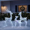 LuxenHome 3-Piece Multi-Color Snowflake Deer Family Outdoor Holiday Decoration with 460 Lights - 4 of 4