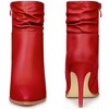 Perphy Women's Slouching Style Pointed Toe Stiletto Heel Ankle Boots - 3 of 4