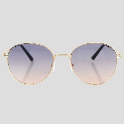Anna-Kaci Elegant Gold - Rimmed Round Women's Polarized Sunglasses UV400 Protection