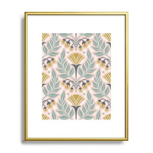Heather Dutton La Floraison Blush Pink Metal Framed Art Print - Deny Desings - 1 of 3