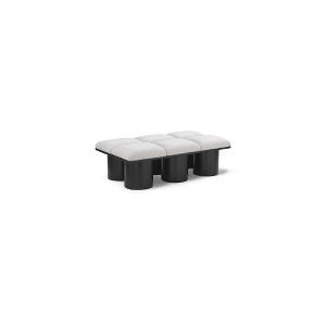Meridian Furniture,Pavilion Boucle Fabric Bench - 1 of 4