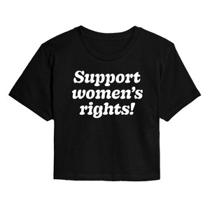 Women's - Instant Message - Support Women's Rights Cropped Graphic