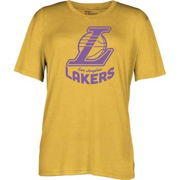 NBA Los Angeles Lakers Women's Short Sleeve Vintage Logo Tonal Crew T-Shirt